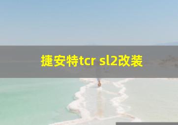 捷安特tcr sl2改装